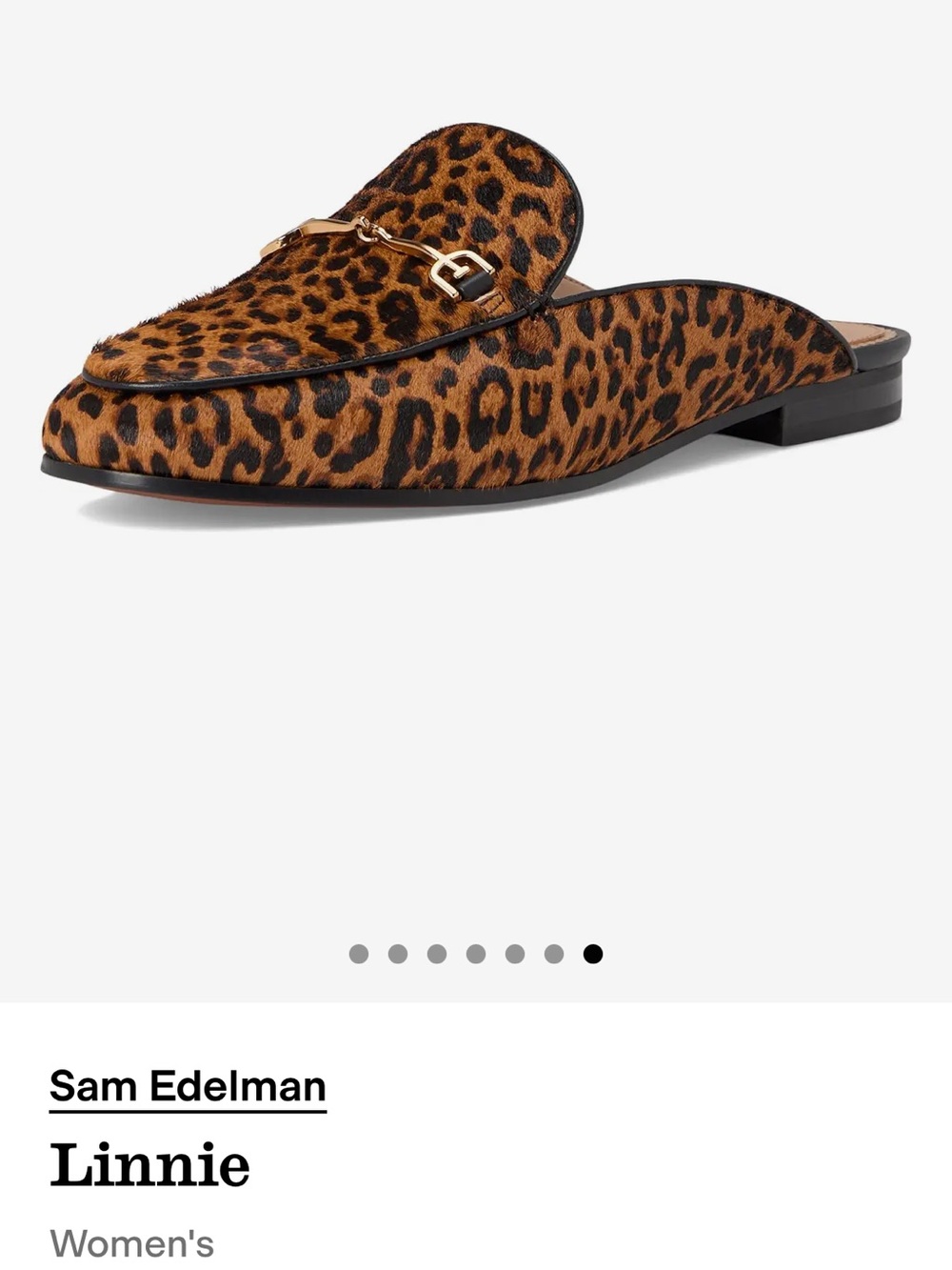 Sam Edelman Linnie Women size 7.5 
$160 gently used
Brown Leopard Calfhair Multi